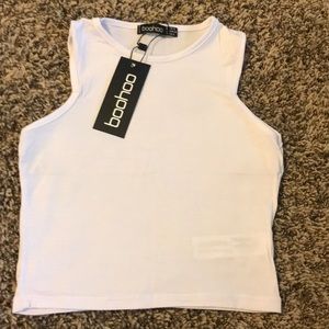 White crop top